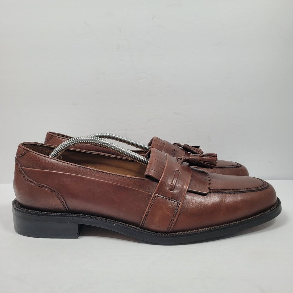 Bostonian Men's Brown Leather Tassel Loafers 27702 US Size 9.5M